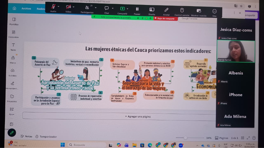 Lideresas del Cauca y la Sierra Nevada de Gonawindua implementan metodología de «Fases Lunares»  